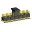 2206PB-040G-SM-2838-CP вилка открытая прямая двухрядная на плату для поверхностного (SMD) монтажа с захватом; шаг 1,27 x 2,54 мм; (2x20) конт.