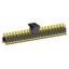 2206PB-072G-SM-2838-CP вилка открытая прямая двухрядная на плату для поверхностного (SMD) монтажа с захватом; шаг 1,27 x 2,54 мм; (2x36) конт.
