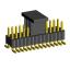 2206PB-028G-SM-2838-CP вилка открытая прямая двухрядная на плату для поверхностного (SMD) монтажа с захватом; шаг 1,27 x 2,54 мм; (2x14) конт.