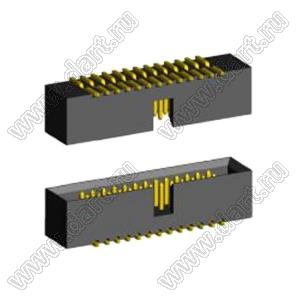 BL3230SM-024G (2195SM-024G/BH1.27-024SMD) вилка закрытая для поверхностного (SMD) монтажа; 2x12-конт.