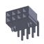 4200WR-F-2X04P (MF-2x04R, Mini-Fit Jr.™ MOLEX 39300080) вилка угловая двухрядная с направляющими в плату; шаг 4,2мм; 2x4-конт.