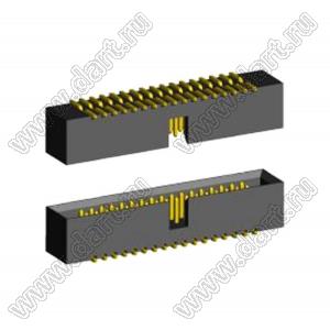 BL3230SM-030G (2195SM-030G/BH1.27-030SMD) вилка закрытая для поверхностного (SMD) монтажа; 2x15-конт.