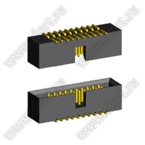 BL3230SM-020G (2195SM-020G/BH1.27-020SMD) вилка закрытая для поверхностного (SMD) монтажа; 2x10-конт.