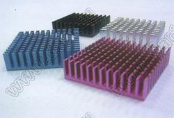 Km1-015BB (40x11x40mm) радиатор для микросхемы; 40x11x40мм; алюмииний анодированный; черный