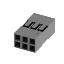 C8-2* 3Y (2226B-6, BLD-2x3, BLD-6) корпус двухрядной розетки на кабель; шаг 2,54мм; полистирол, усиленный стекловолокном UL-94V-2; 6-конт.