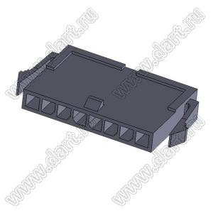 3000HM-08P-1 (Micro-Fit 3.0™ MOLEX 043640-0800) колодка на кабель (вилка) однорядная, шаг 3,0 мм; 8 конт.; шаг 3,0мм; 8-конт.