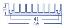 Km7-001-35 радиатор для процессора; алюминий; 46x10x35мм