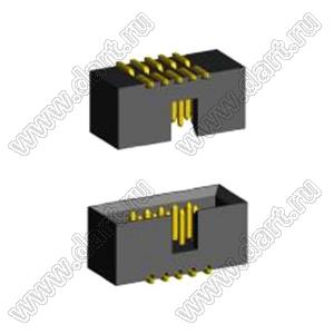 BL3230SM-010G (2195SM-010G/BH1.27-010SMD) вилка закрытая для поверхностного (SMD) монтажа; 2x5-конт.