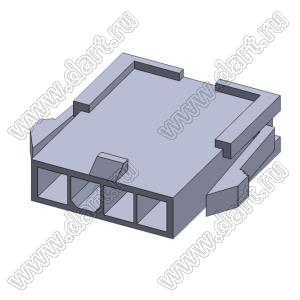 4200HM-04P-1 (Mini-Fit Jr.™ MOLEX 39014040) корпус однорядной вилки на кабель; шаг 4,2мм; 1x4-конт.
