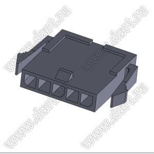 3000HM-05P-1 (Micro-Fit 3.0™ MOLEX 043640-0500) колодка на кабель (вилка) однорядная, шаг 3,0 мм; 5 конт.; шаг 3,0мм; 5-конт.