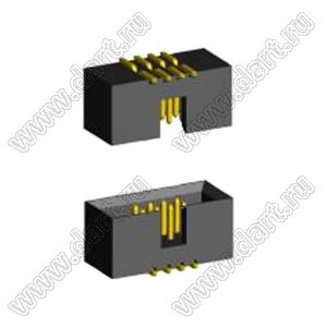 BL3230SM-008G (2195SM-008G/BH1.27-008SMD) вилка закрытая для поверхностного (SMD) монтажа; 2x4-конт.