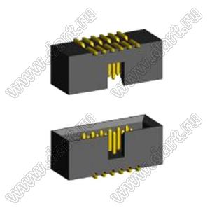 BL3230SM-012G (2195SM-012G/BH1.27-012SMD) вилка закрытая для поверхностного (SMD) монтажа; 2x6-конт.