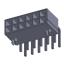 4200WR-F-2X06P (MF-2x06R, Mini-Fit Jr.™ MOLEX 39300120) вилка угловая двухрядная с направляющими в плату; шаг 4,2мм; 2x6-конт.