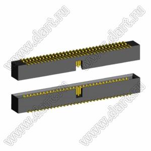 BL3230SM-060G (2195SM-060G/BH1.27-060SMD) вилка закрытая для поверхностного (SMD) монтажа; 2x30-конт.