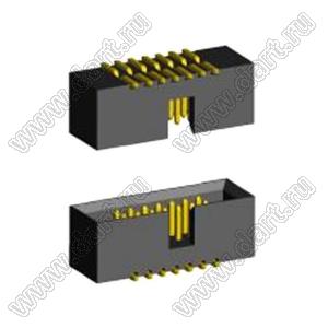 BL3230SM-014G (2195SM-014G/BH1.27-014SMD) вилка закрытая для поверхностного (SMD) монтажа; 2x7-конт.