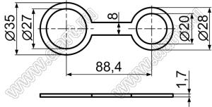 TF-568 колпачок винта влагозащитный; этилен-пропиленовый каучук EPDM; черный