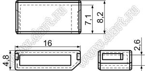 DPC-2(B) заглушка разъема DP (DisplayPort); полиэтилен; черный