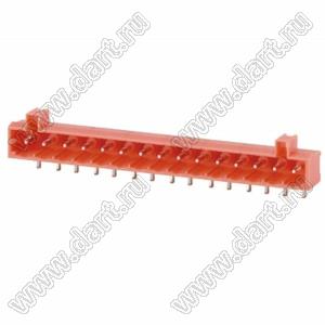 KFM500R-5.0-15P-14 клеммник разъемный - вилка на плату; шаг=5,0мм; I max=10А; U=300В; шаг=5,0мм; I max=15А; U=300В; 15-позиц.