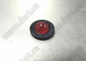 LED3-29(B) (RTC-31) держатель круглого 3 мм светодиода на панель; нейлон-66 (UL); черный