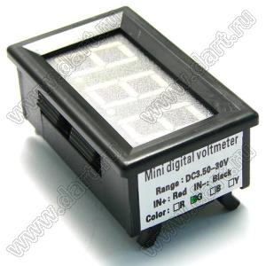 BLDAC-4006 вольтметр цифровой прецизионный 3,50-30,0V с 3-х разрядным светодиодным дисплеем 0,56"; цвет излучения зеленый