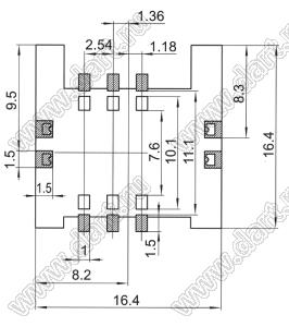 SIM-2.54-1.8B (DS1138-07, L-KLS1-SIM-044A-6P-H2.2-R) держатель мини-SIM карты; 6-конт.