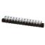 KF58SM-10.0-13P-13 (DG58S-A-13P-13) клеммник барьерный на плату прямой с монтажными ушами с крышкой; шаг 10мм; 13-позиц.; I max=30А; U=300В