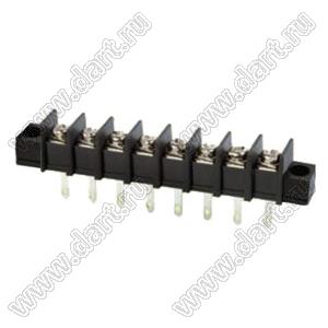 KF55HM-10.0-08P-13 (DG55H-A-08P-13) клеммник барьерный на провод с монтажными ушами; шаг 10мм; 8-позиц.; I max=30А; U=300В