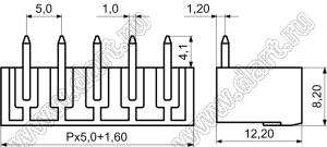 KF2EDGRC-5.0-17P-14 вилка однорядная угловая на плату; шаг=5,0мм; I max=10А; U=300В; шаг=5мм; I max=10/15А (стандарт UL/ICT); U=300/300В (стандарт UL/ICT); 17-конт.