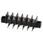 KF35RM-8.25-06P-13 (DG35R-A-06P-13) клеммник барьерный, выводы угловые в плату, корпус с монтажными ушами; шаг=8,25мм; I max=20/24А (стандарт UL/ICT); U=300/450В (стандарт UL/ICT); 6-конт.