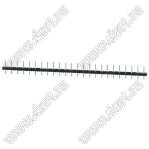KF332J-5.0-24P-14 штыри в плату прямые; шаг=5,00мм; H=8,60мм; I max=10/17А; U=300/250В; 24-конт.
