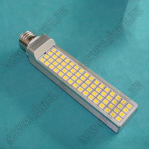 64L-WW-5050-12W лампа светодиодная; 64 LED 5050; P=12Вт; E27; цвет излучения теплый белый; 185x35x35мм