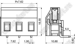 KF129R-7.62 (DG129R-7.62) серия