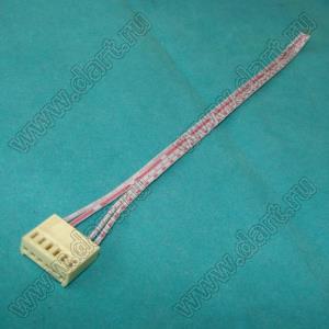 26AWG-AWM2468-HU-06-4pin (A2510-06Y, 2218H-06, HU-6)-wires-200mm сборка кабельная длиной 200 мм с 6-конт (4). разъемом 2,54 мм