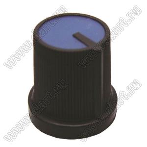 B259-15-15-6-B-KB (ZKRN D=15-1) Black Blue 2 ручка приборная; пластик ABS; чёрный/синий