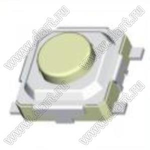 TS-307KF (T/R) кнопка тактовая SMD; 3,3x3,3x1,5мм; материал толкателя латунь; в ленте на катушке