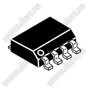 NE555D (SOIC-8) микросхема прецизионный таймер; Uпит.=4,5…16В; Tраб. 0...+70°C