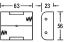BH221D (SN-22-1) отсек батарейный; Cx2; 63x23x56мм; с лепестками под провод; открытый