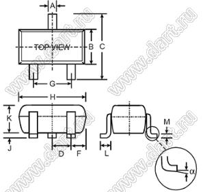 BZX84C7V5W стабилитрон; корпус SOT-323; 7,5В; ±10%; 0,2Вт