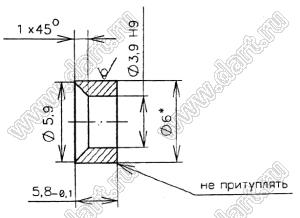 БКЯЮ.713141.001 втулка; сталь оцинкованная