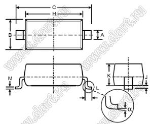 DDZ34-7 (SOD-123) стабилитрон; корпус SOD-123; 34В; ±5%; 500мВт