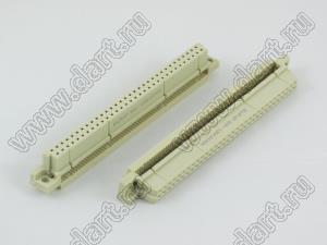 9001-3264IDC00A (DIN 41612-64AB-FS-IDC) розетка IDC на плоской кабель с шагом 1.27 мм 2-х рядная; 64-конт.; P=2,54мм