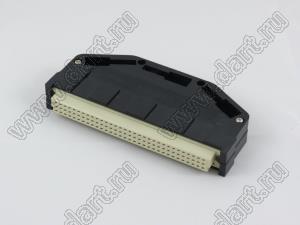 9001-8296С10G1C2A (DIN 41612-96AB-FS-IDC) розетка IDC на плоской кабель с шагом 1.27 мм 2-х рядная; 96-конт.; P=2,54мм