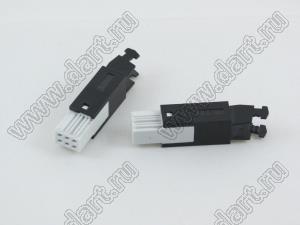 9001-8206С10G1A (DIN 41612-6AB-FS-IDC) розетка IDC на плоской кабель с шагом 1.27 мм 2-х рядная; 6-конт.; P=2,54мм