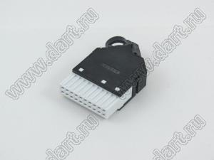 9001-8220С10G1A (DIN 41612-20AB-FS-IDC) розетка IDC на плоской кабель с шагом 1.27 мм 2-х рядная; 20-конт.; P=2,54мм