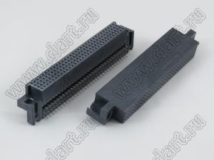 9001-741601С00A (DIN 41612-160ABC-FR) розетка угловая 3-х рядная; 160-конт.; P=2,54мм