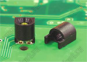 LED3-21 держатель 3-мм светодиода на плату угловой; C=3,2мм; ABS; черный