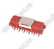 DS1015-06-12R6 розетка SMD IDC Micro Match; шаг 2,54x1,27мм; 12-конт.