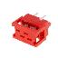 DS1015-02-04R6 (KLS1-204A-04-R) соединитель IDC Micro Match, шаг 2,54x1,27мм на  шлейф (шаг 1,27 мм) с платой; P=1,27мм; 2x2-конт.