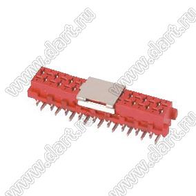 DS1015-06-18R6 розетка SMD IDC Micro Match; шаг 2,54x1,27мм; 18-конт.