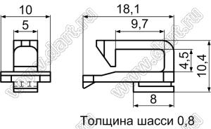 MISA-1 зажим проводов; нейлон-66 (UL); натуральный